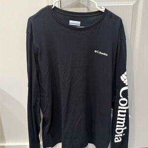 Columbia Black Long Sleeve Tee